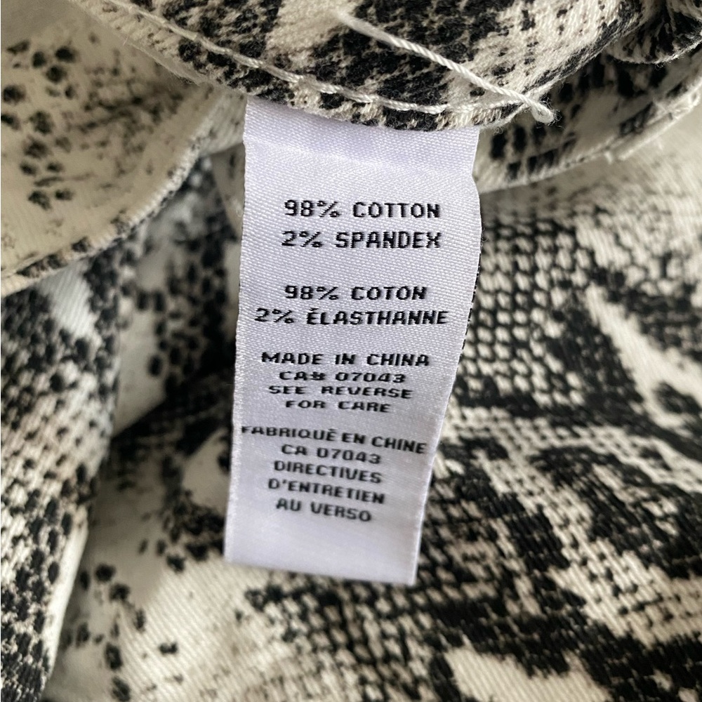 Ashley Mason Snake Print Flared Cropped Size 5 - Picture 7 of 9